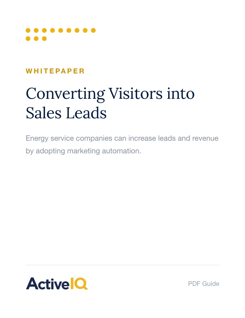 Whitepaper: Converting Visitors into Sales Leads