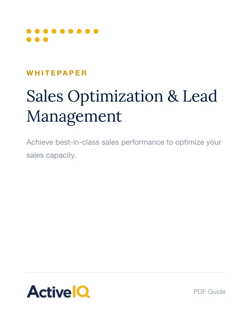 Whitepaper: Sales Optimization & Lead Management
