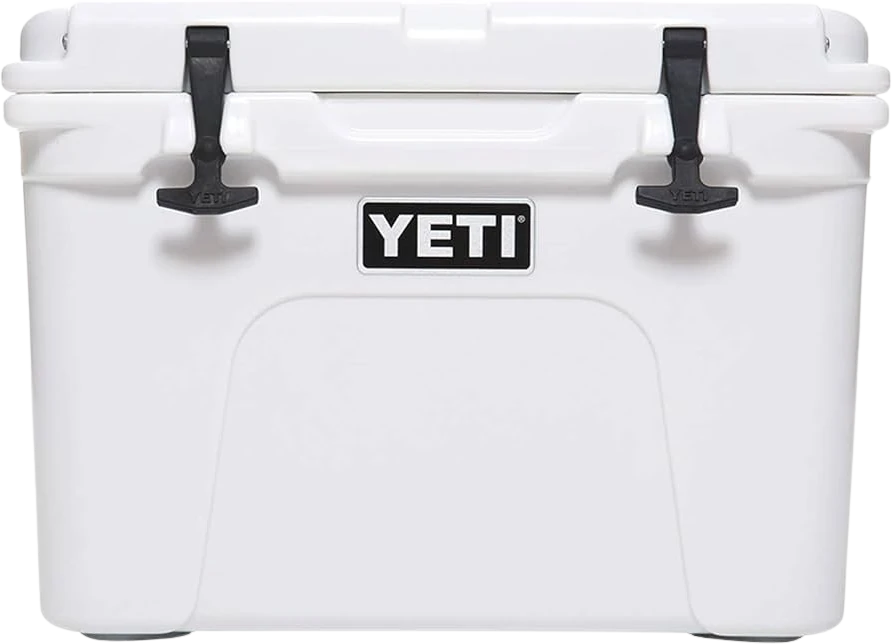 White YETI cooler
